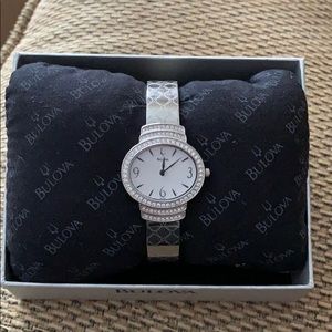 Bulova women’s silver watch
